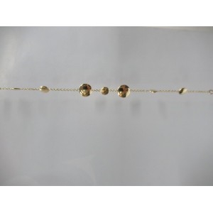 GOUDEN ARMBAND DUNNE JASSERONSCHAKEL MET SCHIJFJES IN DIVERSE DIAMETERS 18-19CM - 75689 - 4019644