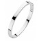 FJORY ZILVEREN SLAVENARMBAND MASSIEF MET SCHARNIER VIERKANT MET 9K SCHARNIERPEN 6.0MM 63MM - 77893 - 25-A386306