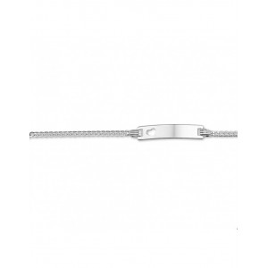 ZILVEREN GRAVEERARMBAND GOURMET MET OPEN HART 4.2MM 9-11CM - 78313 - 1327733