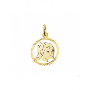 GOUDEN HANGER MEISJE EN MET RAND 16MM - 78331 - 4018363