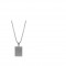 AZE JEWELS STALEN HANGER, SQUARE INDENTITYI,  MET STALEN COLLIER 60+10CM - 82875 - AZ-NL004-A-070