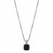 AZE JEWELS STALEN HANGER EN COLLIER, ROLO ONYX ROCKS,  MET ZWARTE ONYX 50+10CM - 82365 - AZ-NL010-A-060