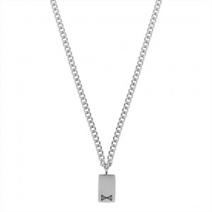 AZE JEWELS STALEN HANGER EN COLLIER GOURMET, MINI IDENTITY 50+10CM - 84021 - AZ-NL013-A-60