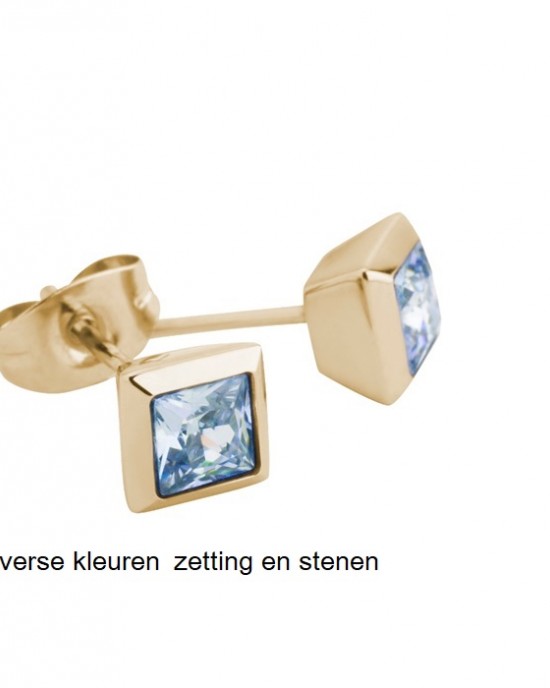 MELANO FRIENDS STALEN OORSTEKERS "LIZA" GEEL AB - 72819 - FE08GD04070