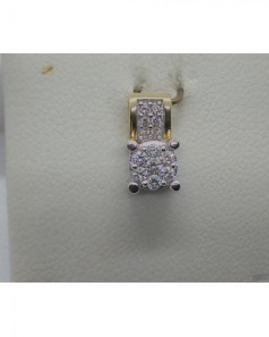 ECLAT GOUDEN HANGER BI-COLOR MET 0.17CRT H-SI BRILANT - 60888 - H2010