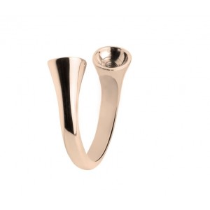 MELANO, TWISTED SERIE, STALEN RING ROSE CURVED MT50 - 75324 - M01R 5070 RG-50-MT50