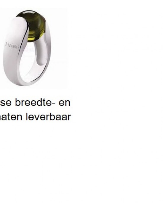 MELANO ZILVEREN RING CAT-EYE 12MM MT54 - 64079 - M01SVR 3904-54-MT54