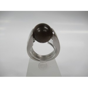 MELANO ZILVEREN RING CAT-EYE 12MM MT57 - 72681 - M01SVR 3904-57-MT57