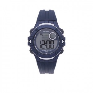 OLYMPIC HORLOGE, DIGITAAL BLAUW KUNSSTOF BAND,BLAUW KUNSSTOF KAST100M - 78934 - OL45HKR007