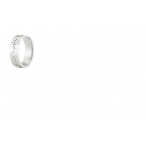 ALLER SPANNINGA ZILVEREN RING MET BRILJANT 1 X 0.02CRT MT52 - 63162 - Z01-MT52