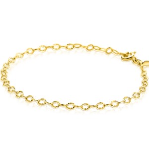 ZINZI GOUDEN ARMBAND RONDE SCHAKEL GEDIAMANTEERD 3MM 19CM - 84116 - ZGA538