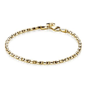 ZINZI ZILVEREN ARMBAND FANTASIE DOUBLE 17-20CM (Geen garantie op plating) - 73150 - ZIA1129GA
