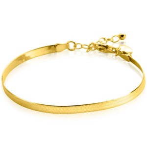 ZINZI ZILVEREN ARMBAND DOUBLE PLATTE SLANG 3.5MM 20CM  (Geen garantie op plating) - 80813 - ZIA2292G