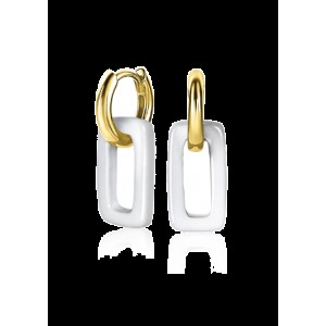 ZINZI CREOOLHANGERS PAPERCLIP WIT - 80809 - ZICH2229