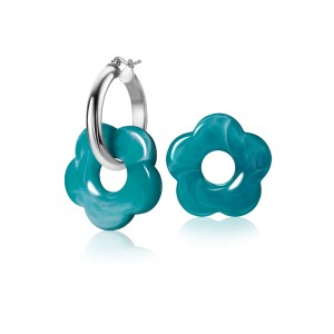 ZINZI HANGER KUNSSTOF BLOEM TURQUOISE 26MM - 84027 - ZICH2720TA