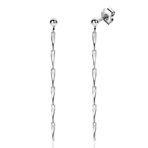 ZINZI ZILVEREN STEEKOORHANGERS GEDRAAIDE SCHAKELS 47MM - 82260 - ZIO2414