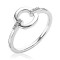 -uit de collectie- ZINZI ZILVEREN RING RING MET ZIRKONIA'S IN SCHEEN MT54 - 76555 - ZIR1814-54-MT54