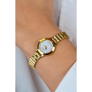 ZINZI HORLOGE "BELLE" DOUBLE STALEN HORLOGEBAND EN OVALE KAST MET ZILVERKLEURIGE WIJZERPLAAT 26MM 30M, MET GRATIS ZILVEREN ARMBAND. (Geen garantie op plating) - 84488 - ZIW3134